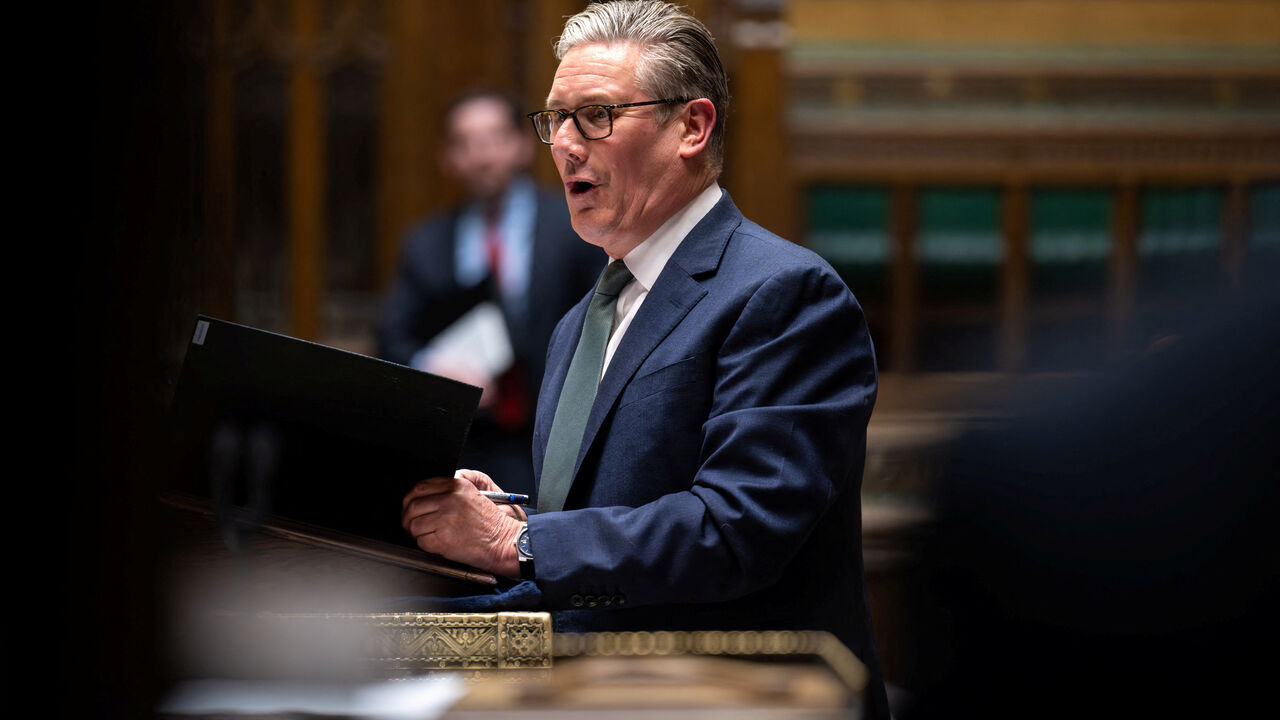 Britain's Prime Minister Keir Starmer speaks during Ministerial Statement on the Middle East at the House of Commons in London, Britain, April 13, 2026. © House of Commons/Handout via REUTERS THIS IMAGE HAS BEEN SUPPLIED BY A THIRD PARTY. MANDATORY CREDIT. IMAGE MUST NOT BE ALTERED.