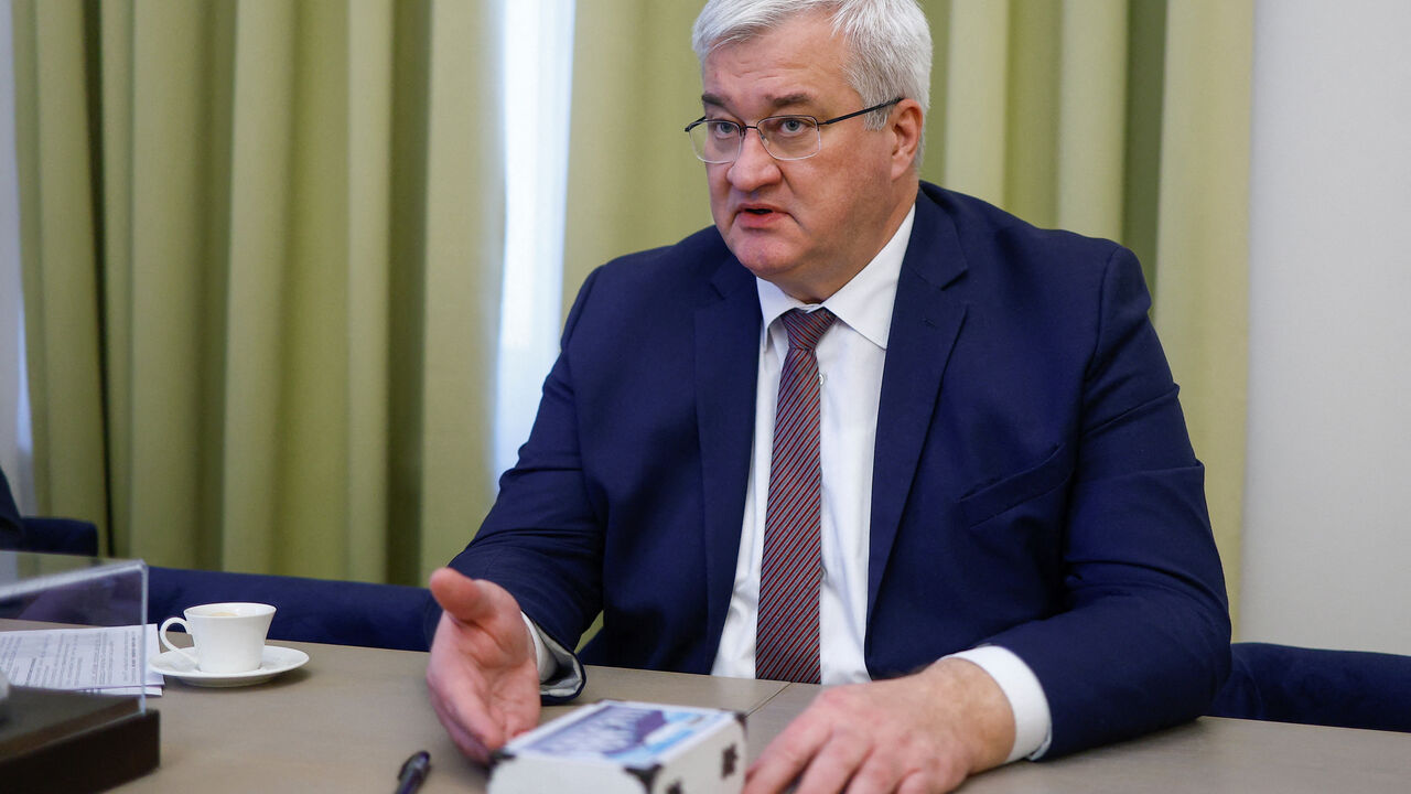 Ukraine's Foreign Minister Andrii Sybiha speaks during an interview with Reuters, amid Russia's attack on Ukraine, in Kyiv, Ukraine February 6, 2026. REUTERS/Valentyn Ogirenko