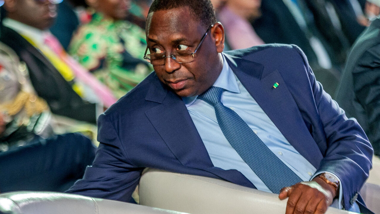 FILE PHOTO: Senegal's President Macky Sall attends the opening of German pharmaceuticals company BioNtech mRNA vaccine manufacturing plant to serve the African market in Kigali, Rwanda December 18, 2023. REUTERS/Jean Bizimana/File Photo