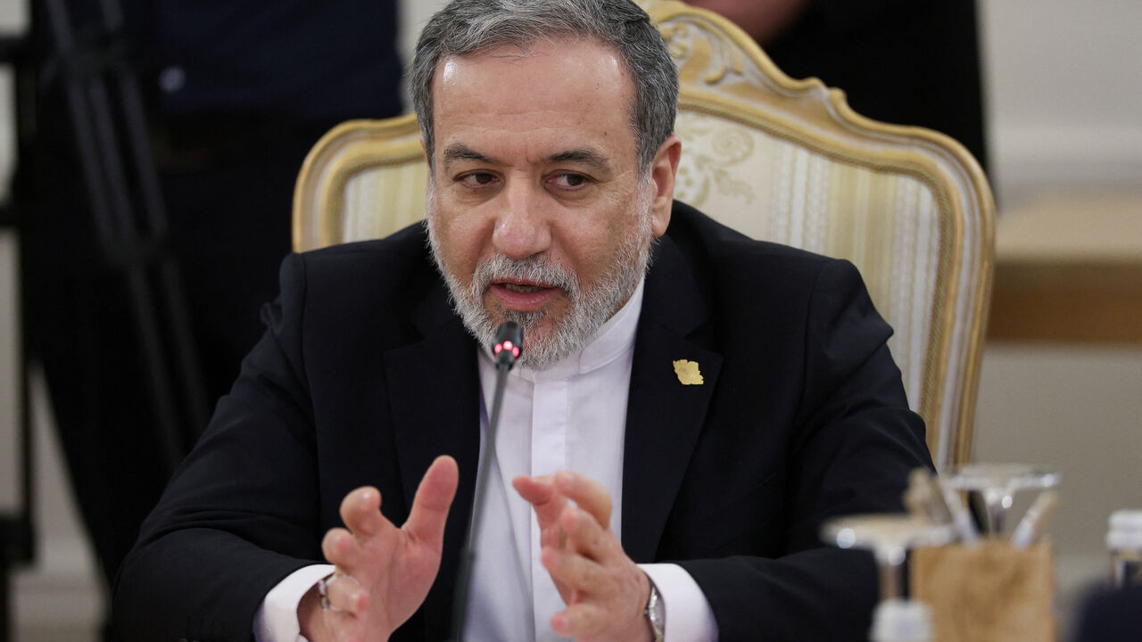 Iranian Foreign Minister Abbas Araqchi speaks during a meeting with Russian Foreign Minister Sergei Lavrov in Moscow, Russia, December 17, 2025. REUTERS/Ramil Sitdikov/Pool