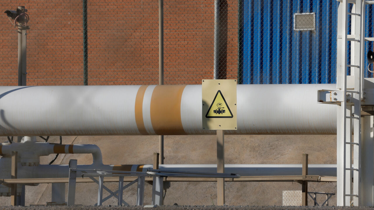 FILE PHOTO: A landfall site of Medgaz, an underwater natural gas pipeline between Algeria and Spain, is pictured in Almeria, Spain, June 10, 2022. REUTERS/Jon Nazca/File Photo