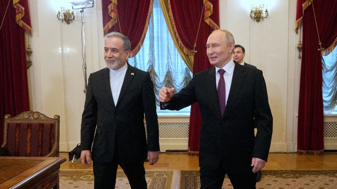 Iranian Foreign Minister Abbas Araghchi met Russian President Vladimir Putin in Saint Petersburg