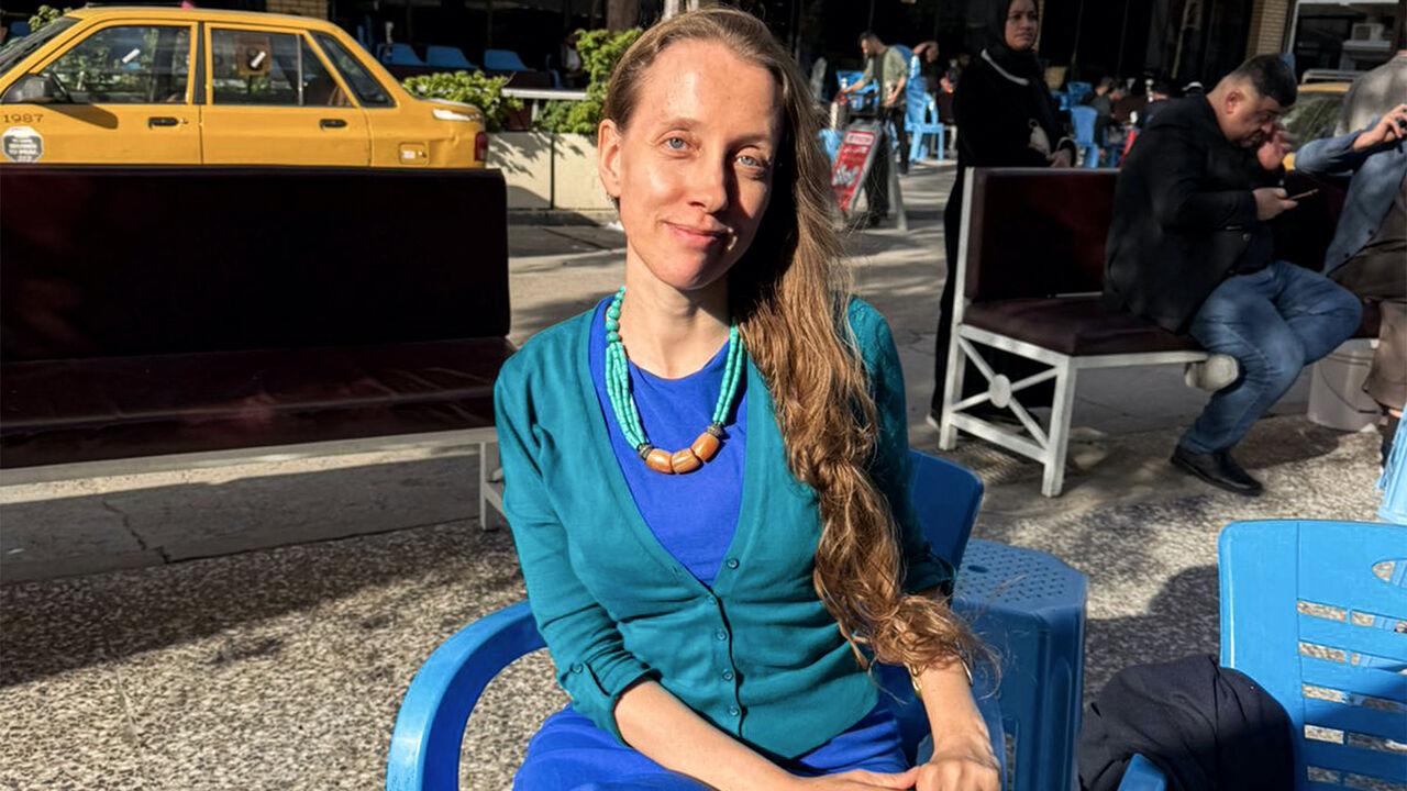 US journalist Shelly Kittleson poses for a picture in Baghdad on March 31, 2026.