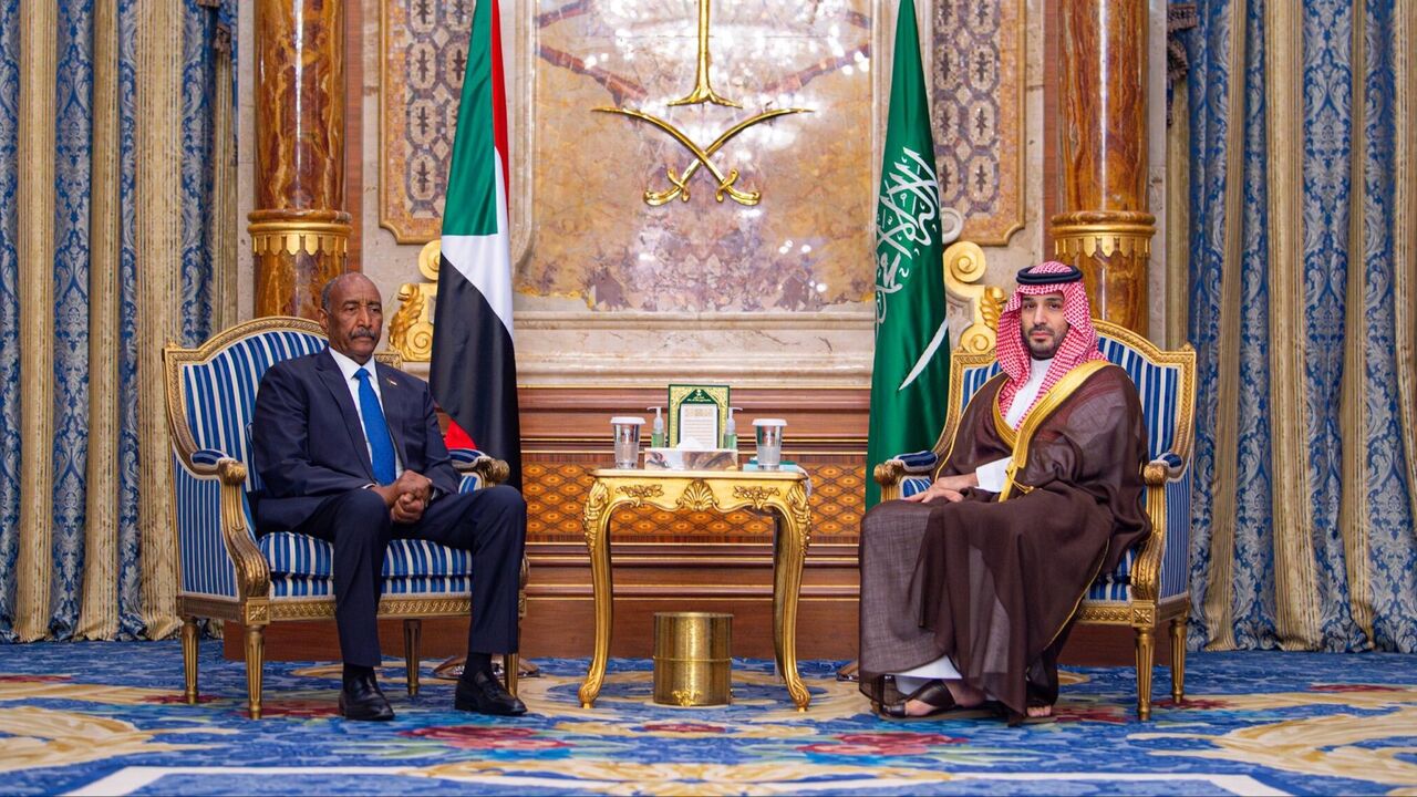 Saudi Arabia's Crown Prince Mohammed bin Salman meets with Sudanese army chief Abdel Fattah al-Burhan in Jeddah, on April 20, 2026.