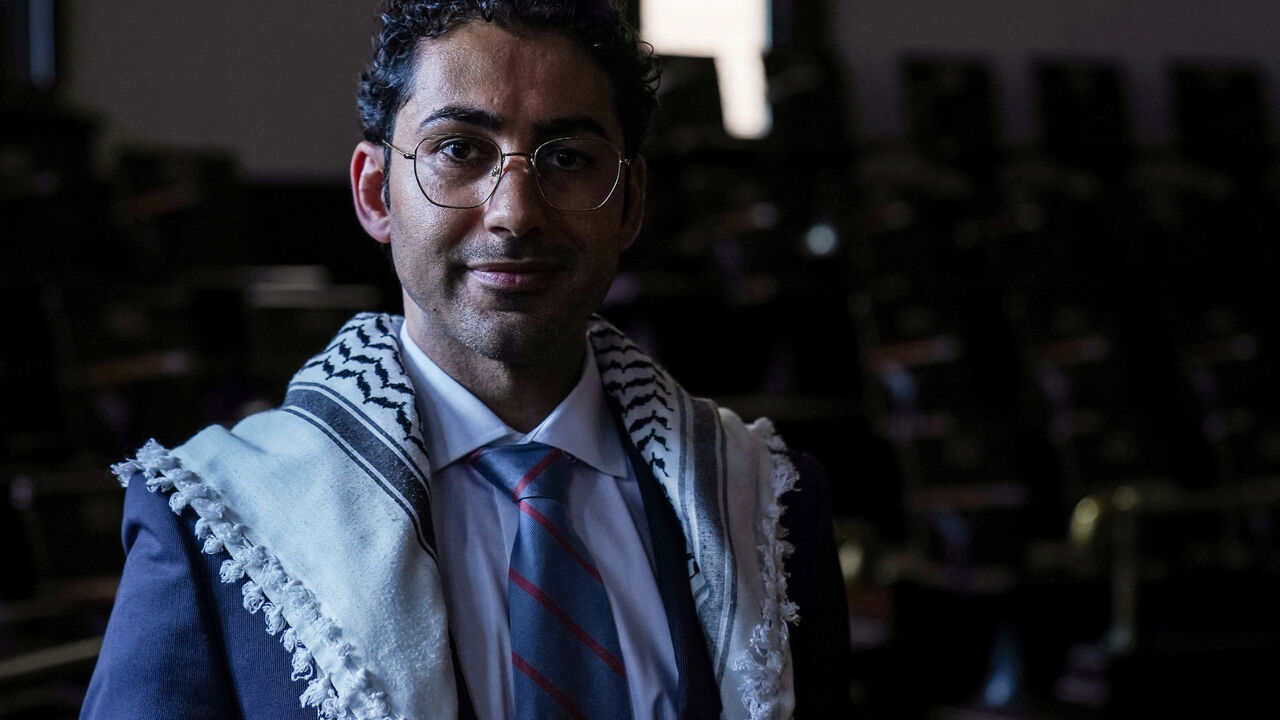 FILE PHOTO: Columbia University student Mohsen Mahdawi poses for a portrait inside Havemeyer Hall on the Columbia University campus in New York City, New York, U.S., May 18, 2025.   REUTERS/Ryan Murphy/File Photo