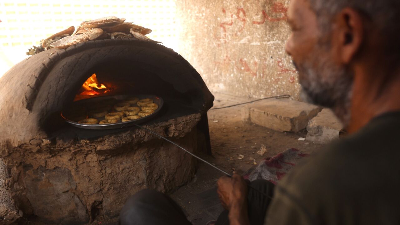 Many Palestinian bakers make Eid biscuits for the Muslim holiday of Eid al-Adha, but this year many Gazans can't afford to buy them