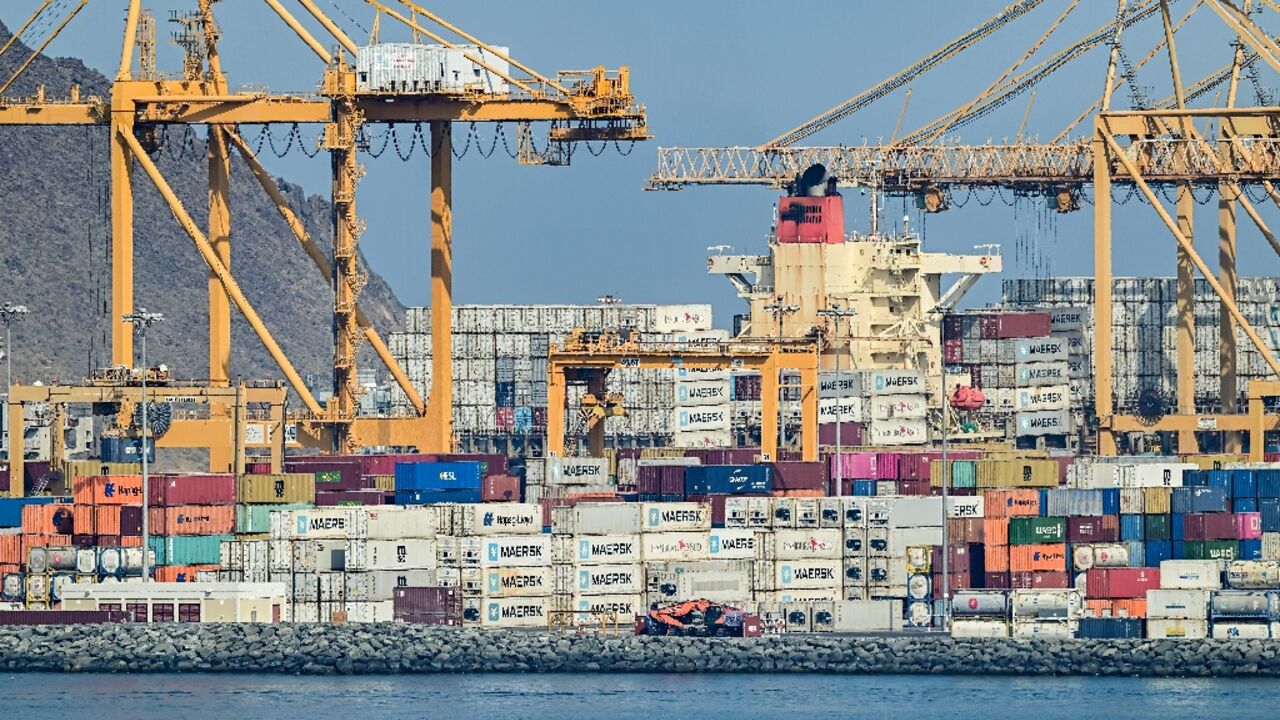 Traffic picked up visibly at the Khorfakkan container terminal