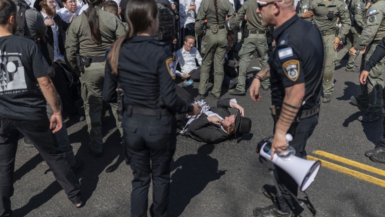 Members of Israel's ultra-Orthodox community have regularly protested against calls for military service, with demonstrations often turning violent