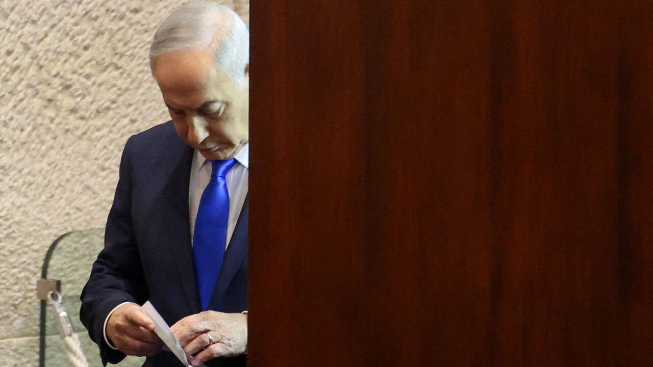 Israeli Prime Minister Benjamin Netanyahu attends a vote to elect Israel's next state comptroller at the Knesset, Israel's parliament, in Jerusalem, June 3, 2026. REUTERS/Ronen Zvulun