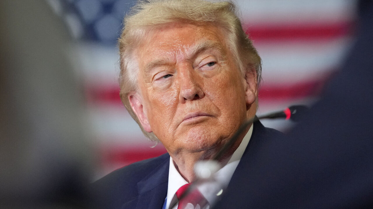 U.S. President Donald Trump attends an event at Custer Farms in Chippewa Falls, Wisconsin, U.S., June, 5, 2026. REUTERS/Nathan Howard