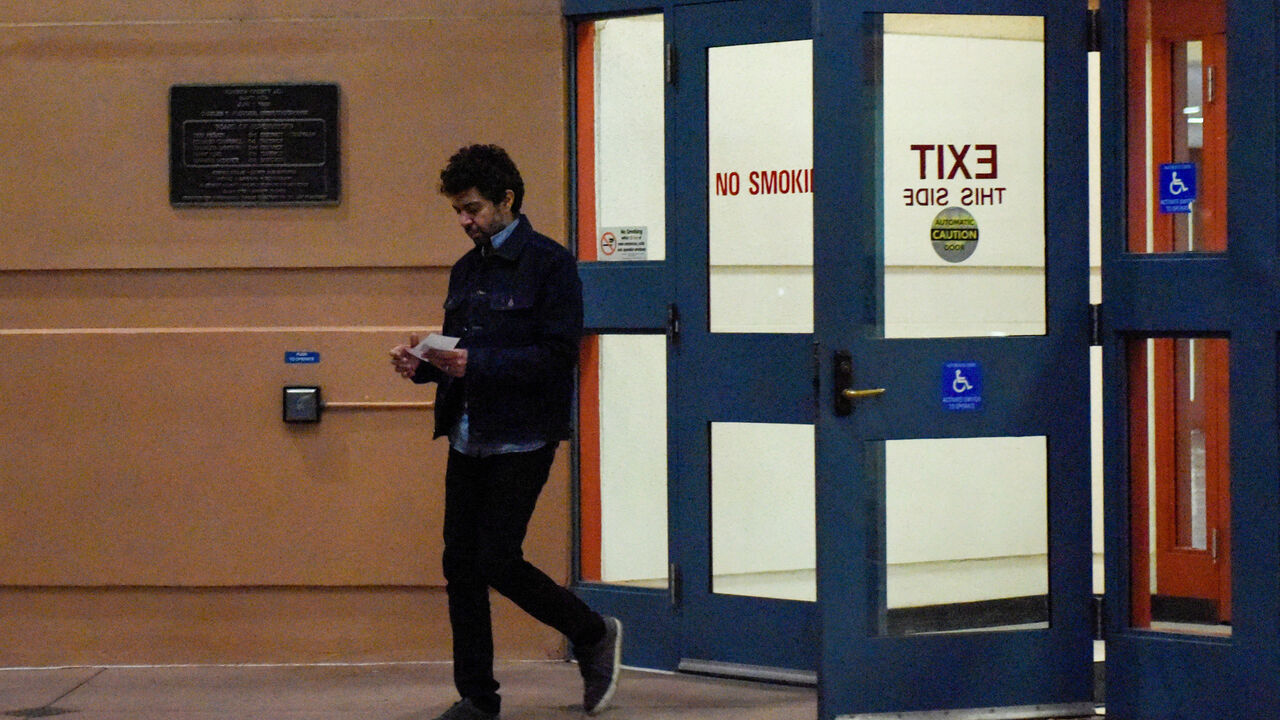 FILE PHOTO: Ahmad Abouammo, a former Twitter Inc employee accused of spying for Saudi Arabia, leaves Santa Rita jail after being freed pending trial, in Dublin, California, U.S. November 21, 2019.  REUTERS/Kate Munsch/File Photo