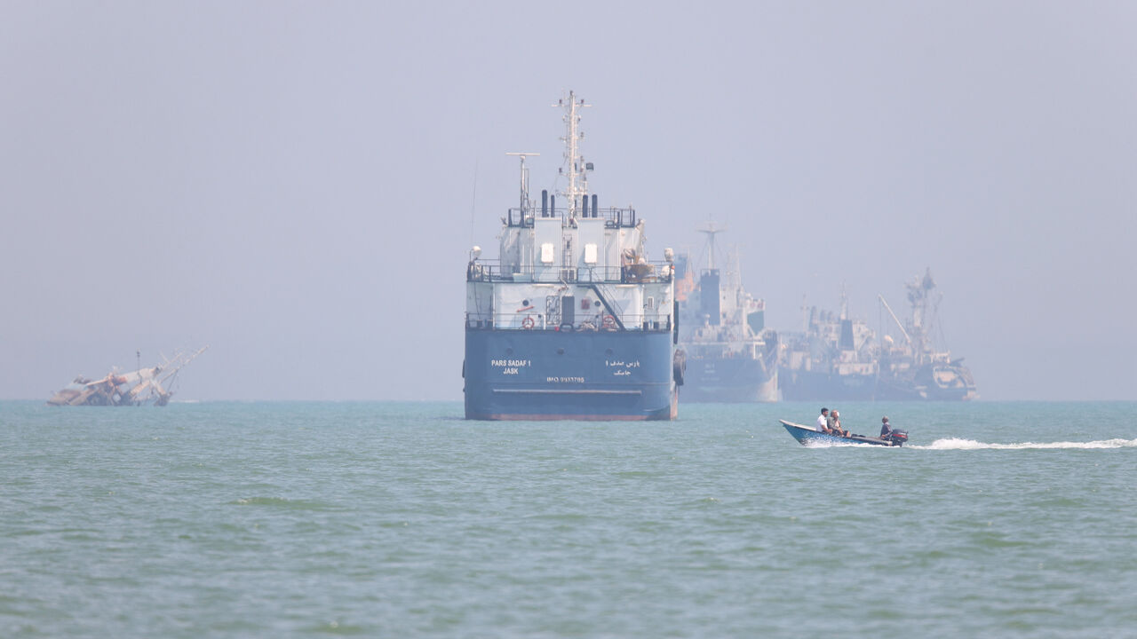 Vessels in the Strait of Hormuz near the beach of Bandar Abbas, Iran, June 11, 2026. Amirhosein Khorgooi/ISNA/WANA (West Asia News Agency) via REUTERS