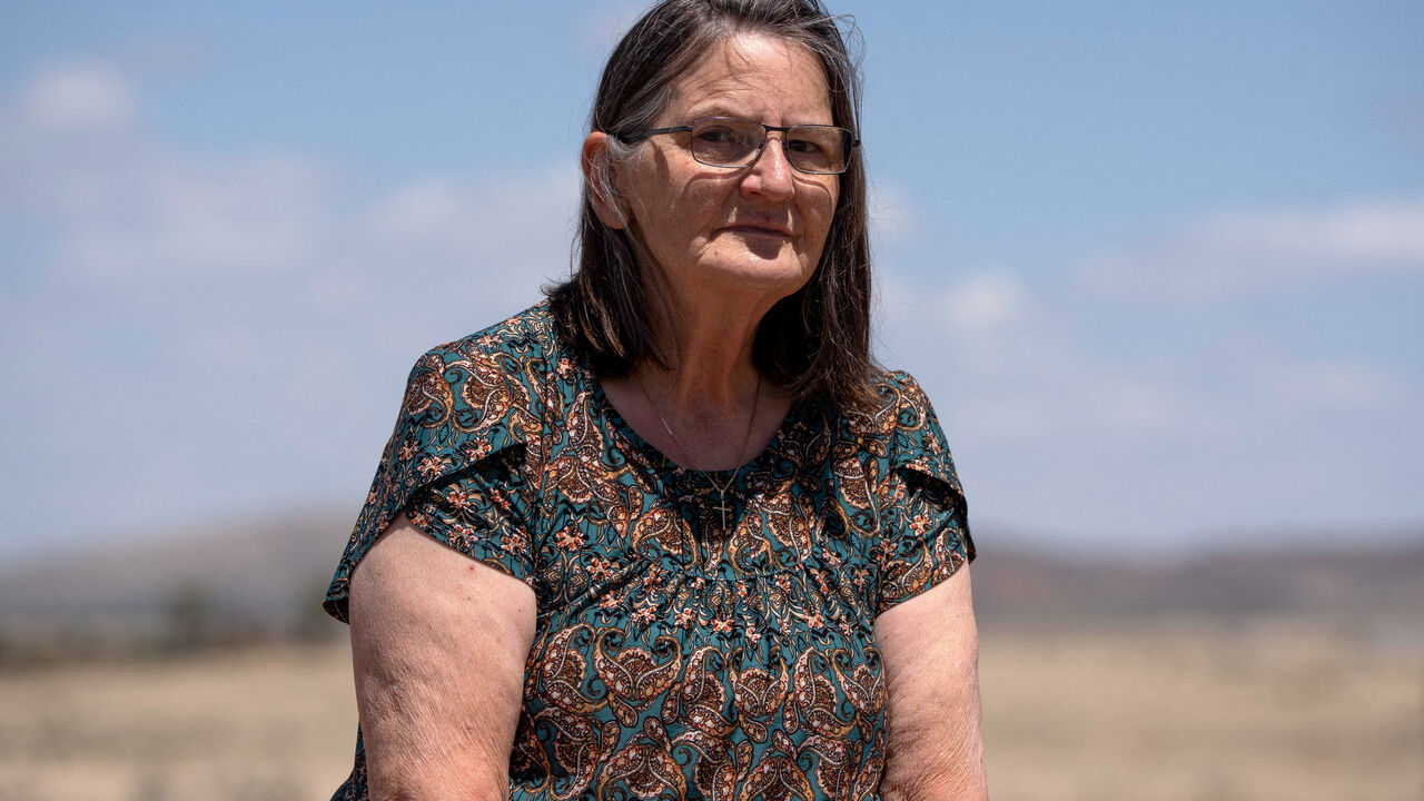 FILE PHOTO: Joyce Kenney sits for a portrait at her home in Prescott Valley, Arizona, U.S., May 14, 2025. REUTERS/Rebecca Noble/File Photo