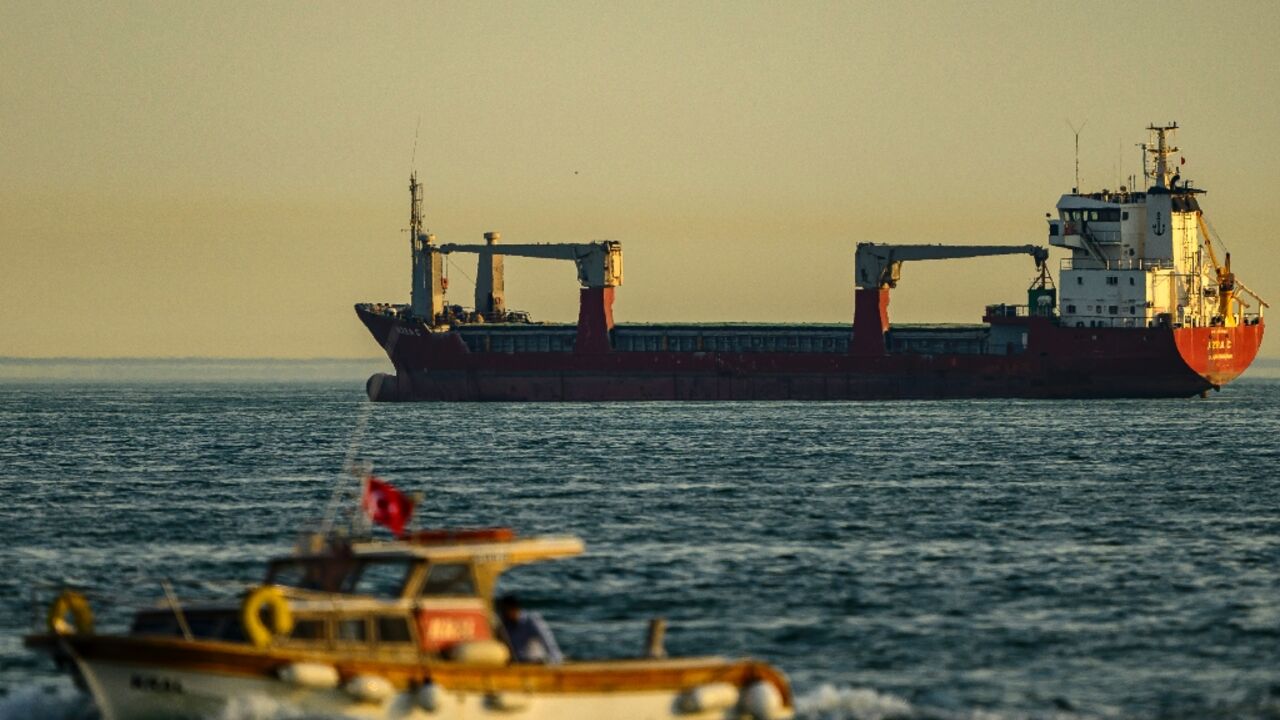 The Mongolia-flagged 'AZRA C' has been at anchor in the Sea of Marmara since August 2025 