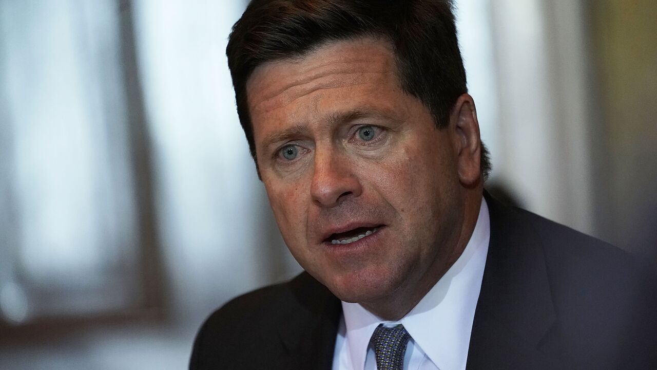 Chairman of Securities and Exchange Commission Jay Clayton speaks during a Financial Stability Oversight Council meeting October 16, 2018, at the Treasury Department in Washington, DC. 
