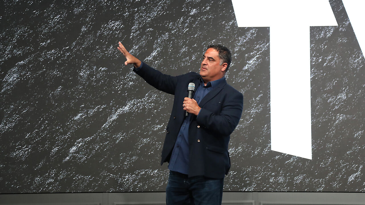 Cenk Uygur, founder and CEO of TYT, attends The Young Turks (TYT) 20th Anniversary Celebration at YouTube Space LA, May 25, 2022, Los Angeles.
