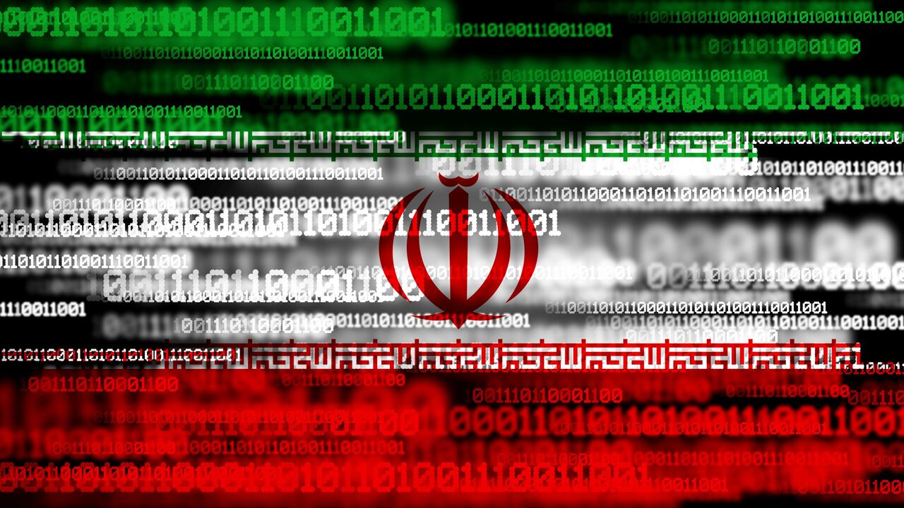 Flag of Iran on binary code. — Getty Images
