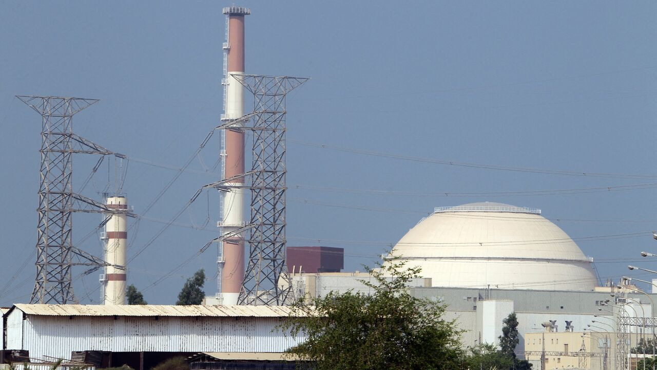 A general view shows the reactor building at the Bushehr nuclear power plant in southern Iran on Aug. 20, 2010. 