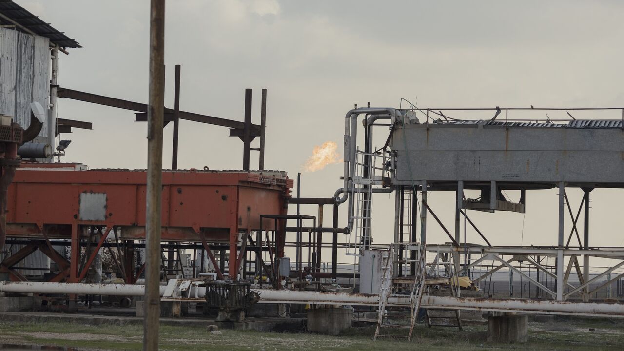A general view shows the Awad oil field in the eastern Qamishli countryside in northeastern Syria, on Feb. 9, 2026.