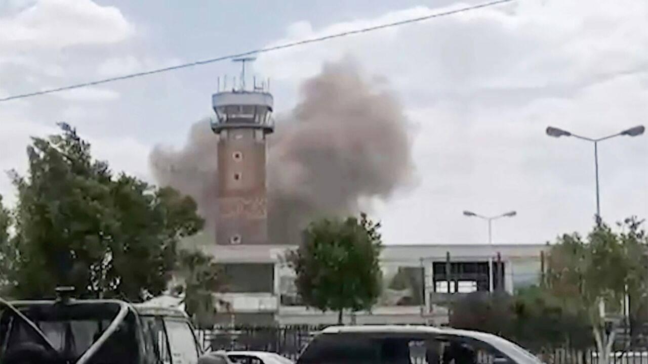 The strike on Sanaa airport is the most serious flare-up in the conflict between government and Houthi forces in years