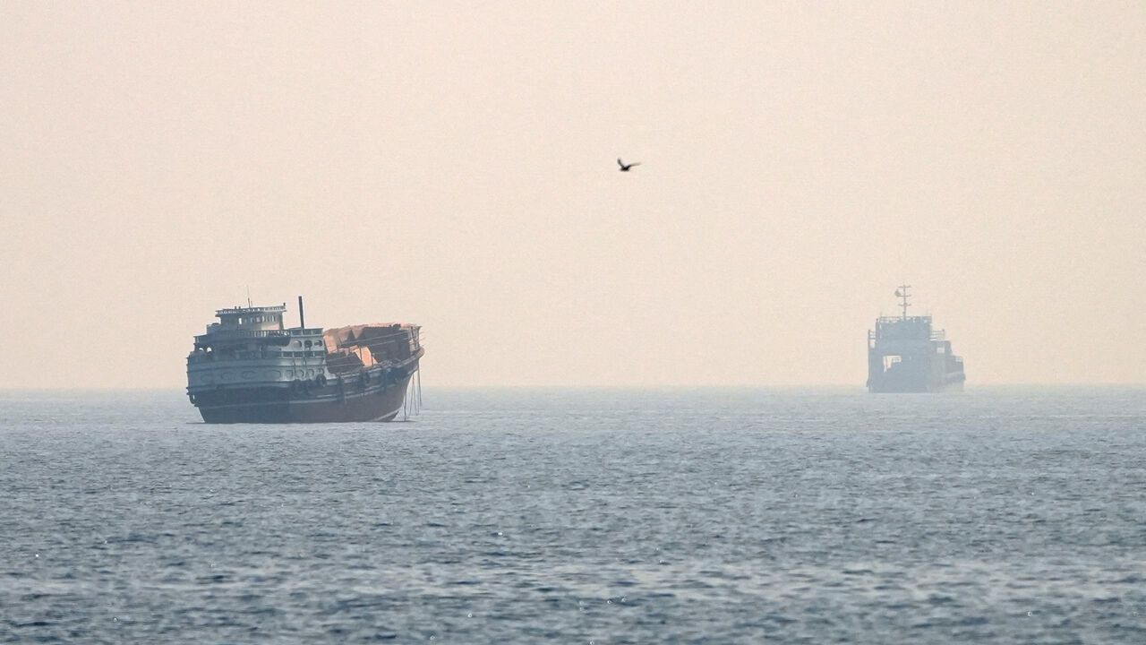 Vessels at the Strait of Hormuz, as seen from Musandam, Oman, July 8, 2026. REUTERS/Stringer