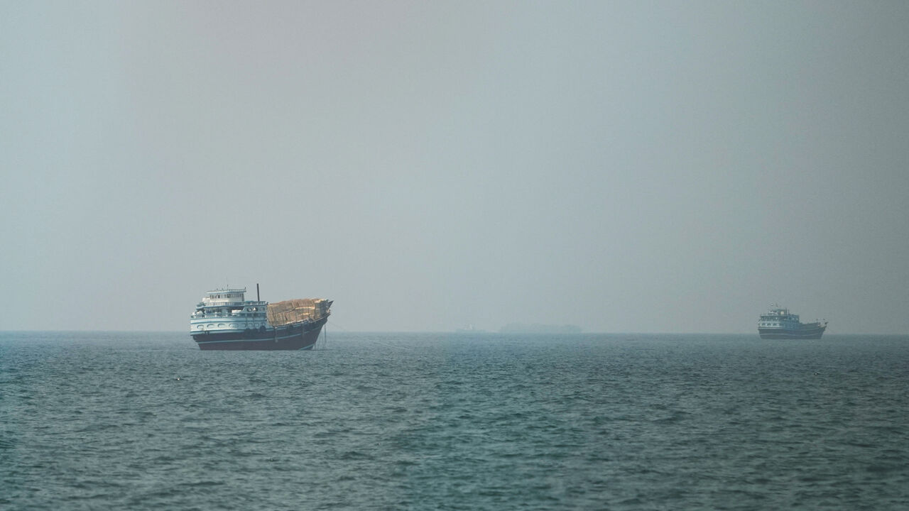 FILE PHOTO: File Photo: Vessels at the Strait of Hormuz, as seen from Musandam,Oman, July 13, 2026. REUTERS/Stringer/File Photo/File Photo