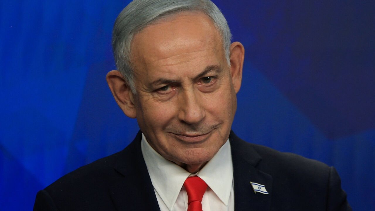 Israeli Prime Minister Benjamin Netanyahu holds a news conference, following a U.S.-Iran deal, in Jerusalem, June 15, 2026. REUTERS/Ronen Zvulun/Pool