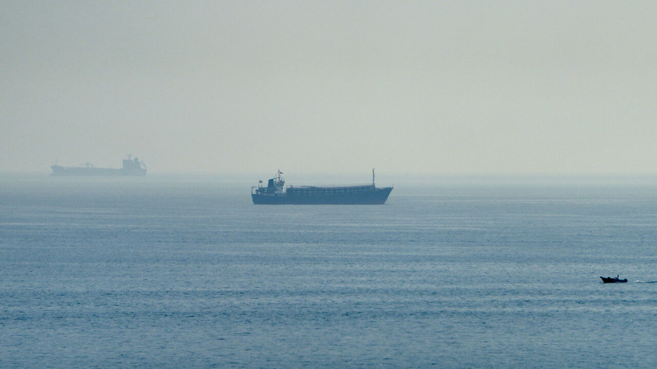 Vessels in the Strait of Hormuz, as seen from Musandam, Oman, July 31, 2026. REUTERS/Stringer