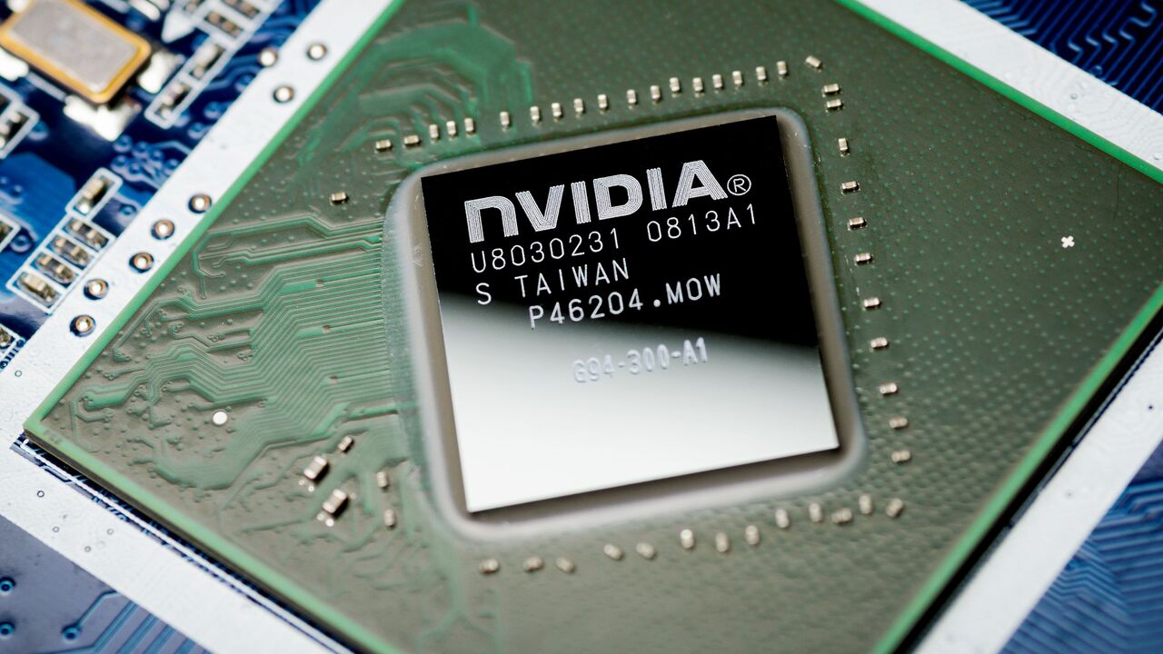 NVIDIA video chip mounted on a motherboard. Moscow, Russia, April 7, 2019. — Getty Images