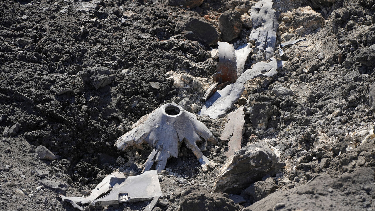 Debris at a site hit by Israeli strikes that occurred in the early hours of Thursday, according to Lebanon’s state news agency NNA, in Burj al-Shamali, southern Lebanon, August 6, 2026. REUTERS/Stringer