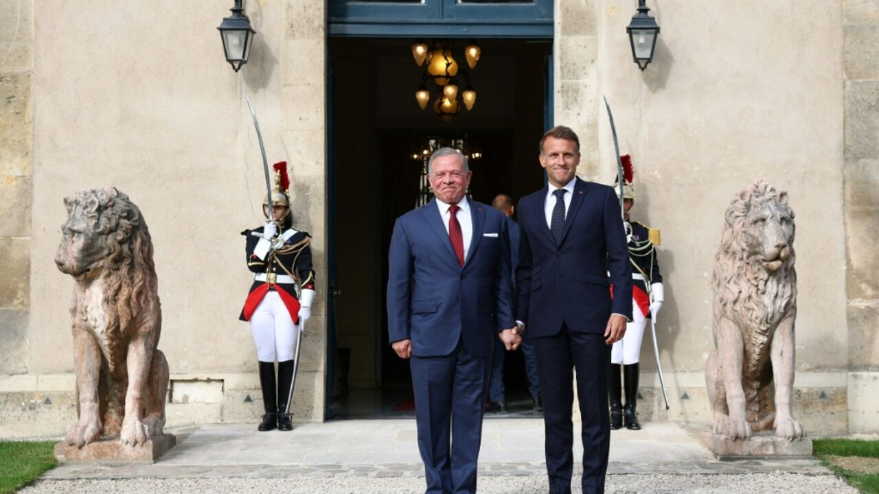 Jordan's King Abdullah II was also present at the meeting