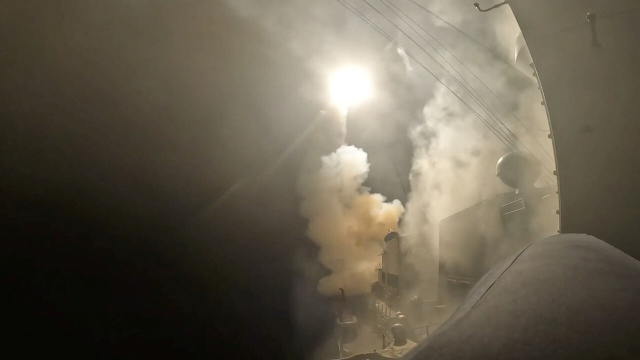 A screengrab from a video obtained from social media on September 1, 2026, shows a missile launch on the day U.S. Central Command (CENTCOM) said U.S. forces carried out strikes on Iranian military target. U.S. Central Command/Handout via REUTERS