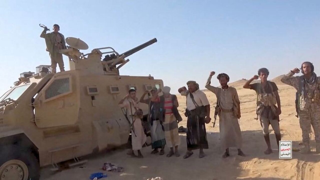 Battle between Iran-aligned Houthi fighters and Saudi backed forces in al Jawf governate