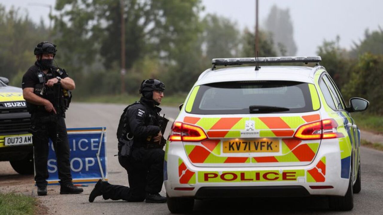 RAF Fairford airbase after a major incident, in Fairford