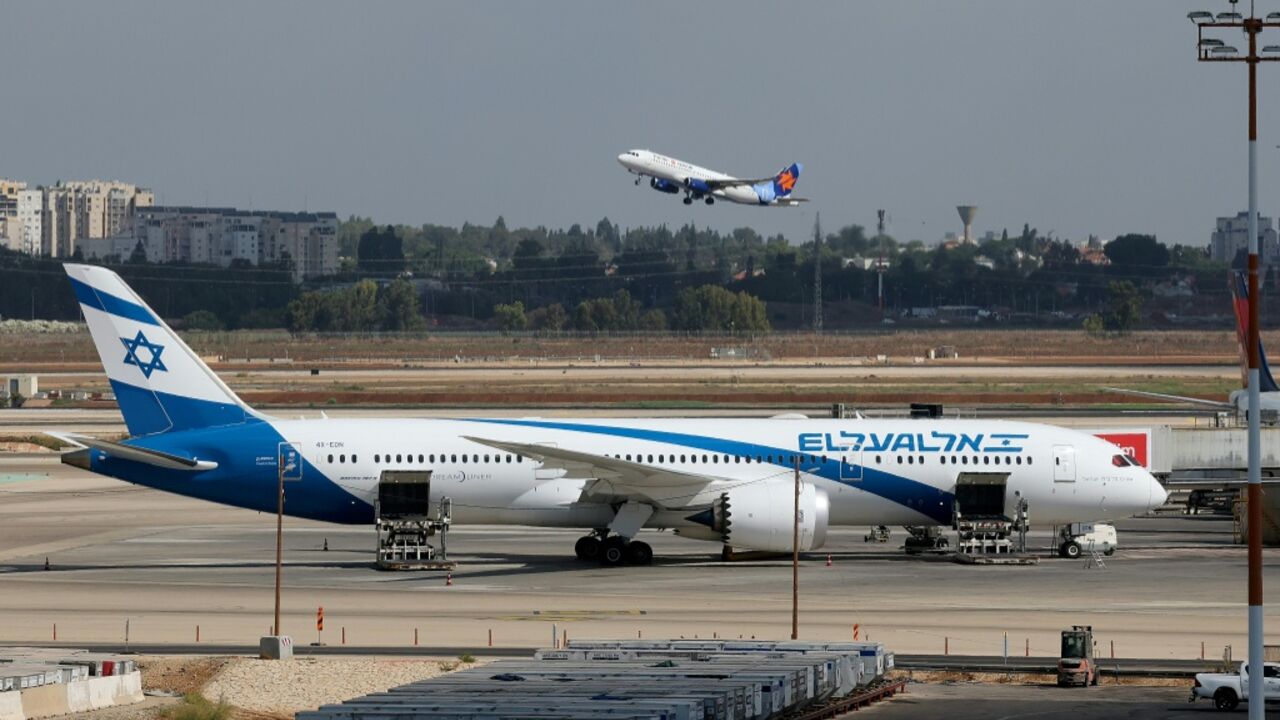 An airplane of Israeli flag carrier El Al on the tarmac at Ben Gurion Airport near Tel Aviv on October 2, 2026