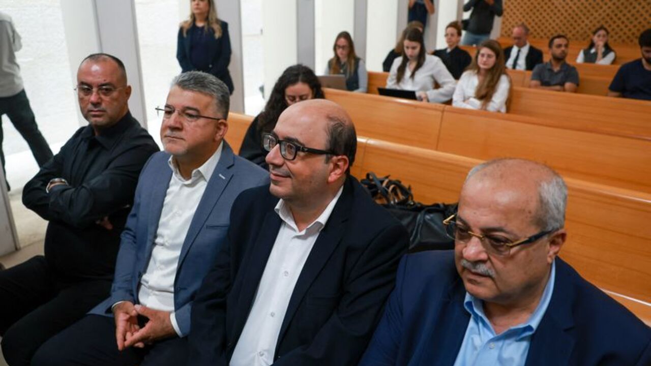 The Supreme Court hears appeals on the Central Elections Committee's decisions to disqualify Balad chairman Sami Abu Shehadeh, Hadash-Taal MK Ofer Cassif and Arab party lists from running in Israel's upcoming national elections, in Jerusalem