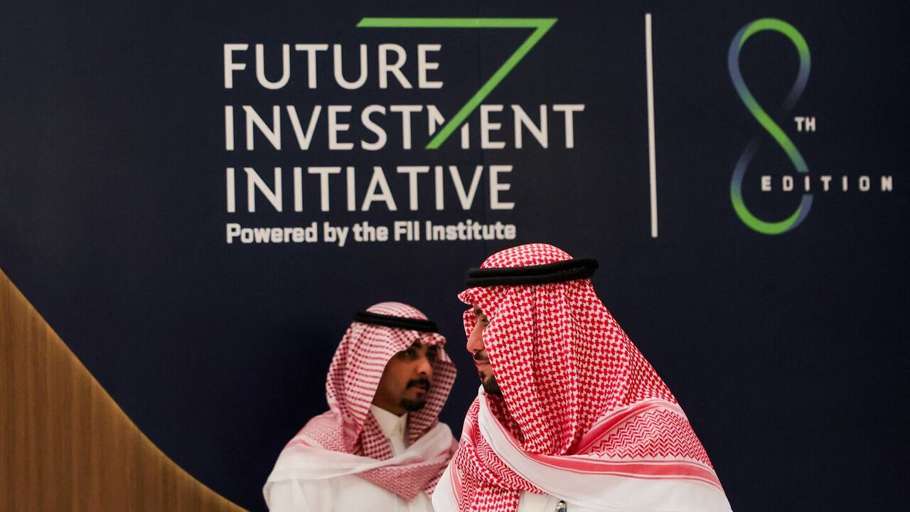 Participants arrive to attend the annual Future Investment Initiative conference in Riyadh on Oct. 29, 2024. — FAYEZ NURELDINE/AFP via Getty Images