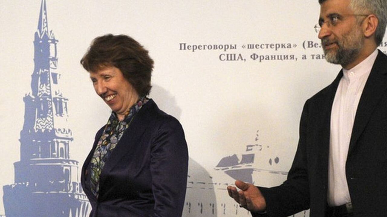 European Union Foreign Policy Chief Catherine Ashton meets with Iran's chief negotiator Saeed Jalili in Moscow European Union Foreign Policy Chief Catherine Ashton (L) meets with Iran's Chief Negotiator Saeed Jalili in Moscow, June 18, 2012. World powers began two days of talks with Iran on Monday to try to end a decade-long stand-off over Tehran's nuclear programme and avert the threat of a new war in the Middle East. REUTERS/Kirill Kudryavtsev/Pool (RUSSIA - Tags: POLITICS ENERGY)