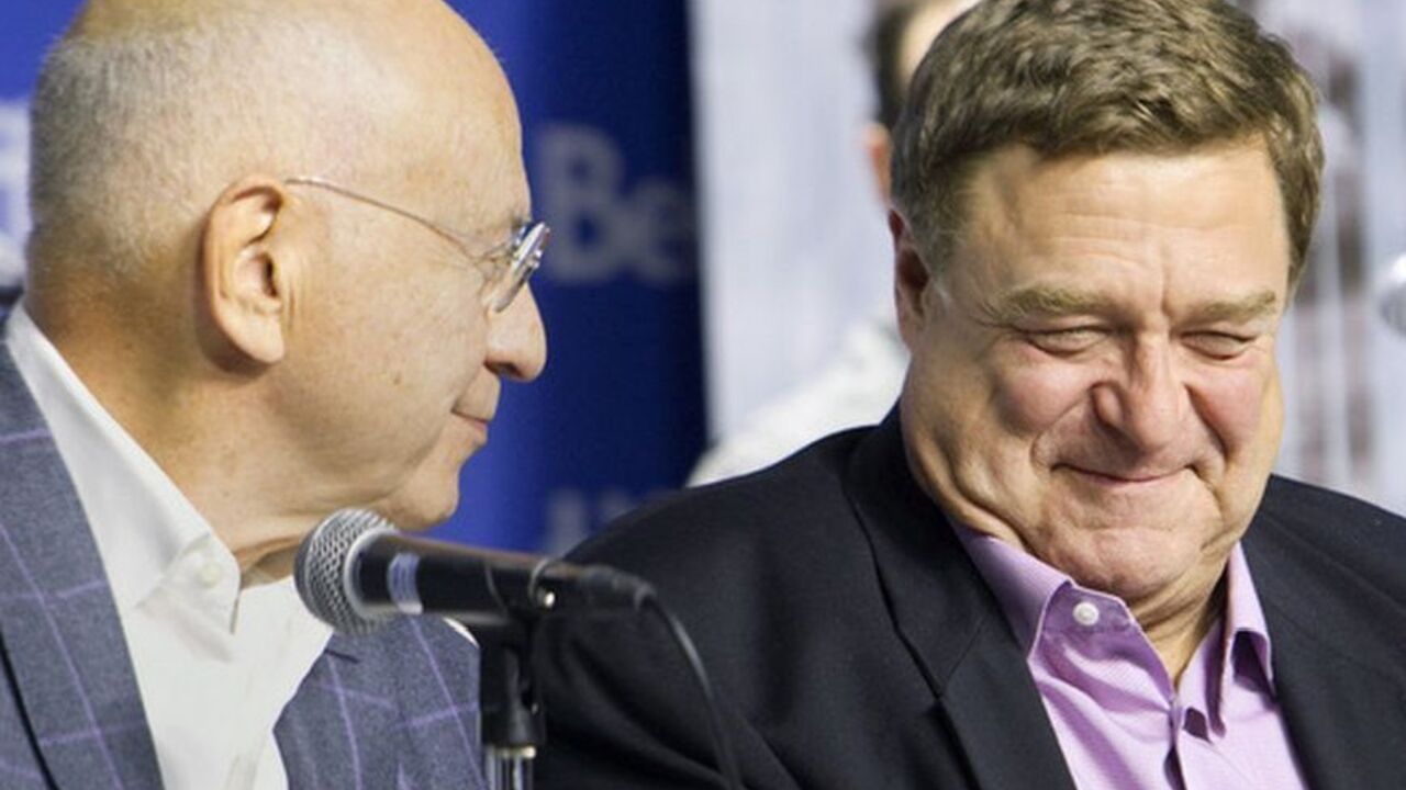 Actor John Goodman and Alan Arkin attend a news conference to promote the film ' Argo' during the 37th Toronto International Film Festival Actor John Goodman (R) and Alan Arkin attend a news conference to promote the film ' Argo' during the 37th Toronto International Film Festival, September 8, 2012. REUTERS/Fred Thornhill (CANADA - Tags: ENTERTAINMENT)
