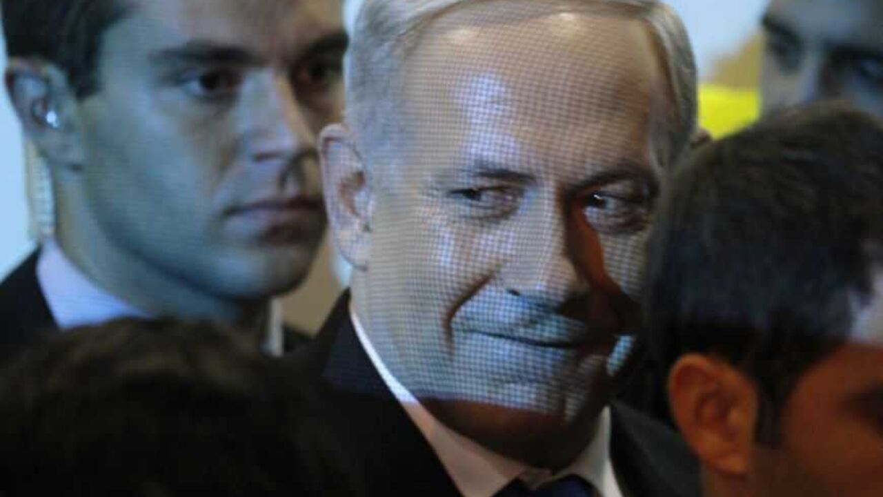 Israel's Prime Minister Netanyahu leaves the Likud-Yisrael Beitenu headquarters in Tel Aviv Israel's Prime Minister Benjamin Netanyahu (C) leaves the Likud-Yisrael Beitenu headquarters in Tel Aviv January 23, 2013. Hawkish Prime Minister Netanyahu emerged the bruised winner of Israel's election on Tuesday, claiming victory despite unexpected losses to resurgent centre-left challengers. REUTERS/Nir Elias (ISRAEL - Tags: POLITICS ELECTIONS TPX IMAGES OF THE DAY)