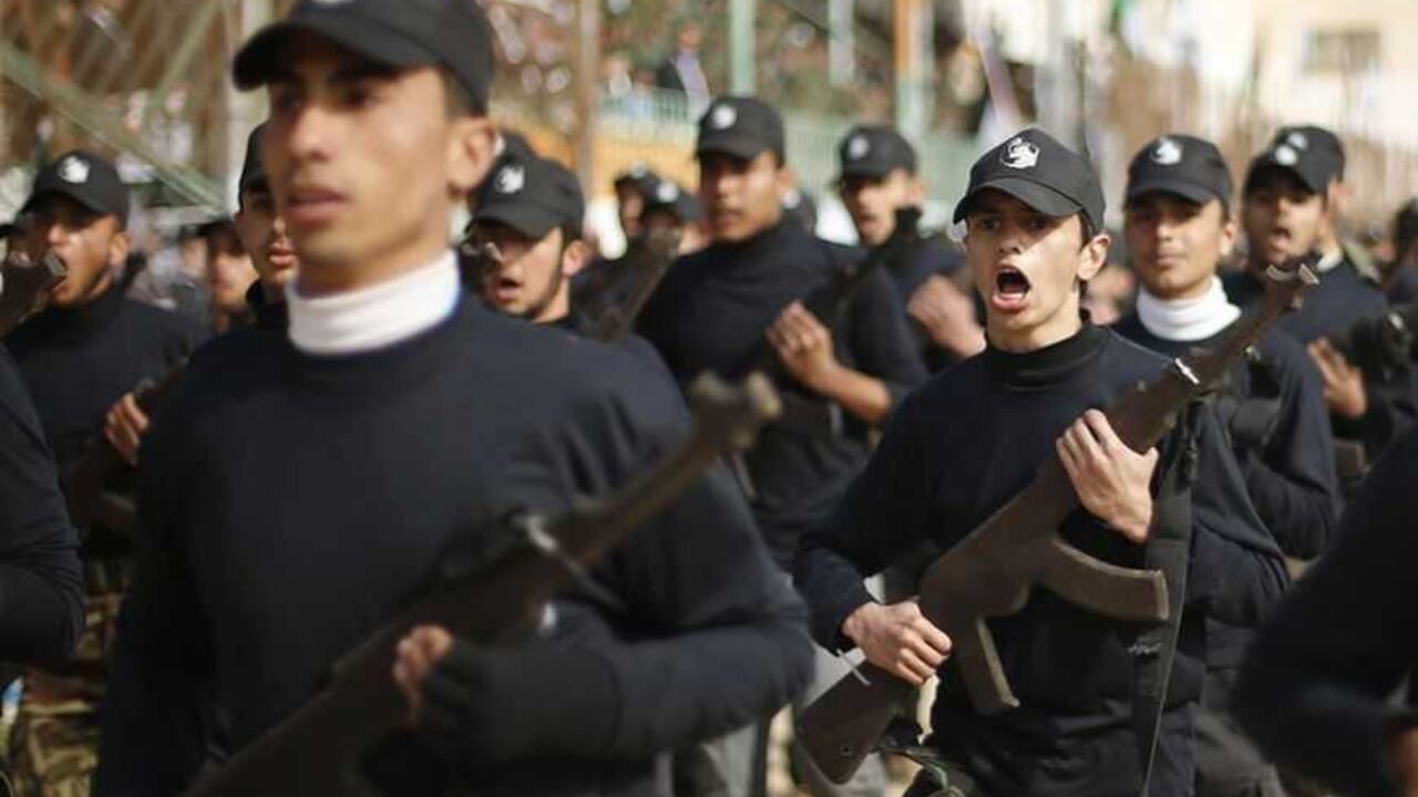 Palestinian students demonstrate their skills during a graduation ceremony for martial arts course organized by Hamas ministry of education in Gaza Palestinian students demonstrate their skills during a graduation ceremony for martial arts course organized by Hamas ministry of education in Gaza City January 24, 2013. REUTERS/Mohammed Salem (GAZA - Tags: POLITICS CIVIL UNREST)