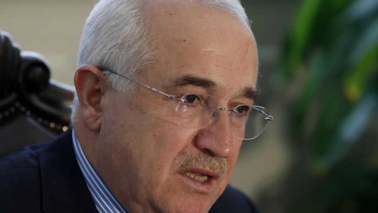 To match interview TURKEY-EU/ Turkey's Deputy Prime Minister Cemil Cicek answers a question during an interview with Reuters in Ankara April 7, 2010. Cicek vented frustration with the European Union and Greek Cypriots before an election on the Turkish side of Cyprus on April 18 that could impact his country's bid for EU membership. To match interview TURKEY-EU/ Picture taken April 7, 2010. REUTERS/Umit Bektas (TURKEY - Tags: POLITICS HEADSHOT) - RTR2CK2E