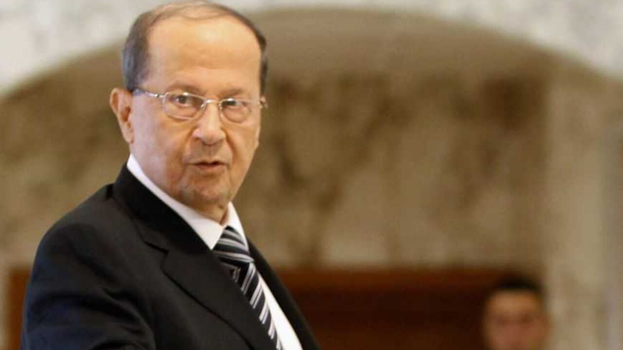 Lebanese Christian leader Michel Aoun arrives at the Presidential Palace in Baabda, near Beirut, to attend a new session of the national dialogue Lebanese Christian leader Michel Aoun arrives at the Presidential Palace in Baabda, near Beirut, to attend a new session of the national dialogue, June 11, 2012. Lebanese politicians held a National Dialogue meeting aimed at resolving deep rifts which have been exacerbated by the unrest in neighbouring Syria and have spilled over into unrest inside Lebanon. The last such meeting was held 18 months ago, before the Syrian uprising erupted. REUTERS/Mohamed Azakir (LEBANON - Tags: POLITICS) - RTR33FHE