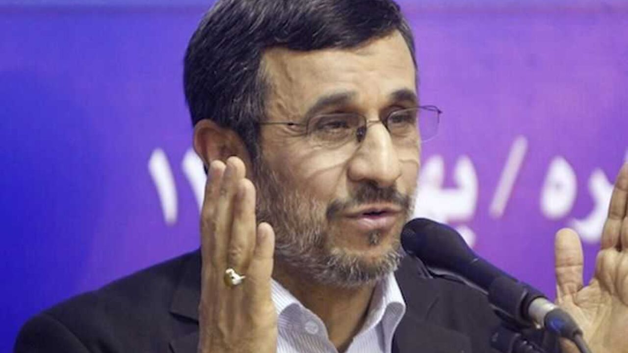 Iran's President Mahmoud Ahmadinejad talks during a news conference at the end of his visit to Cairo Iran's President Mahmoud Ahmadinejad talks during a news conference at the end of his visit to Cairo, February 7, 2013. REUTERS/Asmaa Waguih (EGYPT - Tags: POLITICS) - RTR3DGQ9