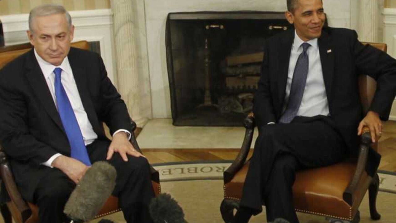 U.S. President Barack Obama meets with Israel's Prime Minister Benjamin Netanyahu in the Oval Office of the White House U.S. President Barack Obama meets with Israel's Prime Minister Benjamin Netanyahu in the Oval Office of the White House in Washington, March 5, 2012. REUTERS/Jason Reed (UNITED STATES - Tags: POLITICS) - RTR2YVND