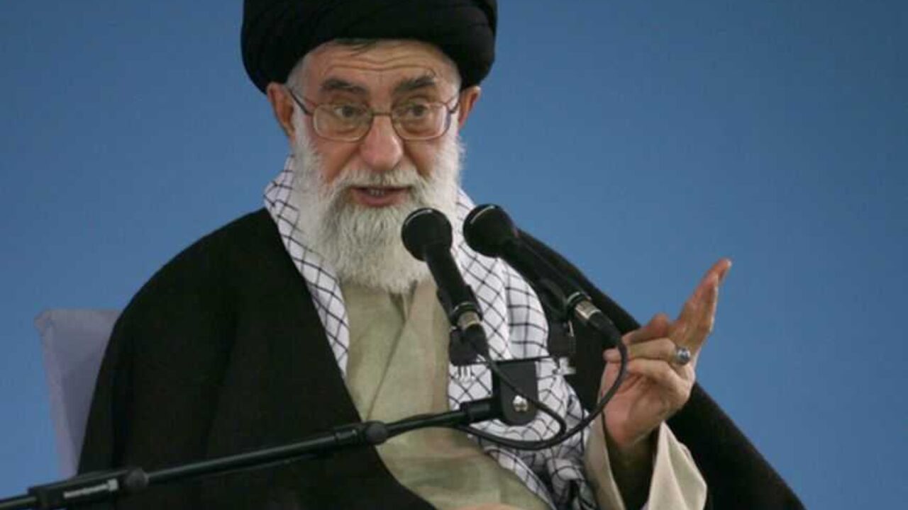 Iran's Supreme Leader Ayatollah Ali Khamenei speaks in Tehran Iran's Supreme Leader Ayatollah Ali Khamenei speaks in Tehran January 8, 2007. Khamenei said on Monday Tehran would never yield to international pressure to deprive it of its right to nuclear technology, state radio said. REUTERS/Stringer (IRAN) - RTR1KZH5