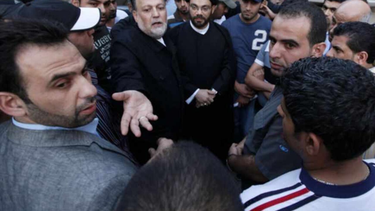 Lebanon Hezbollah parliament members Ammar and Kashakesh talk to families of kidnapped Lebanese Shi'ite pilgrims in Beirut Lebanon Hezbollah parliament members Ali Ammar (C) and Sayyed Nasrat Kashakesh talk to the families of kidnapped Lebanese Shi'ite pilgrims, during a sit-in in Beirut's suburbs May 23, 2012. The kidnap by Syrian gunmen of Lebanese Shi'ite pilgrims caused international allies and adversaries of President Bashar al-Assad to sound an alarm on Wednesday about a spread of sectarian violence across Syria's borders. REUTERS/ Jamal Saidi (LEBANON - Tags: CIVIL UNREST POLITICS CRIME LAW) - RTR32IXJ