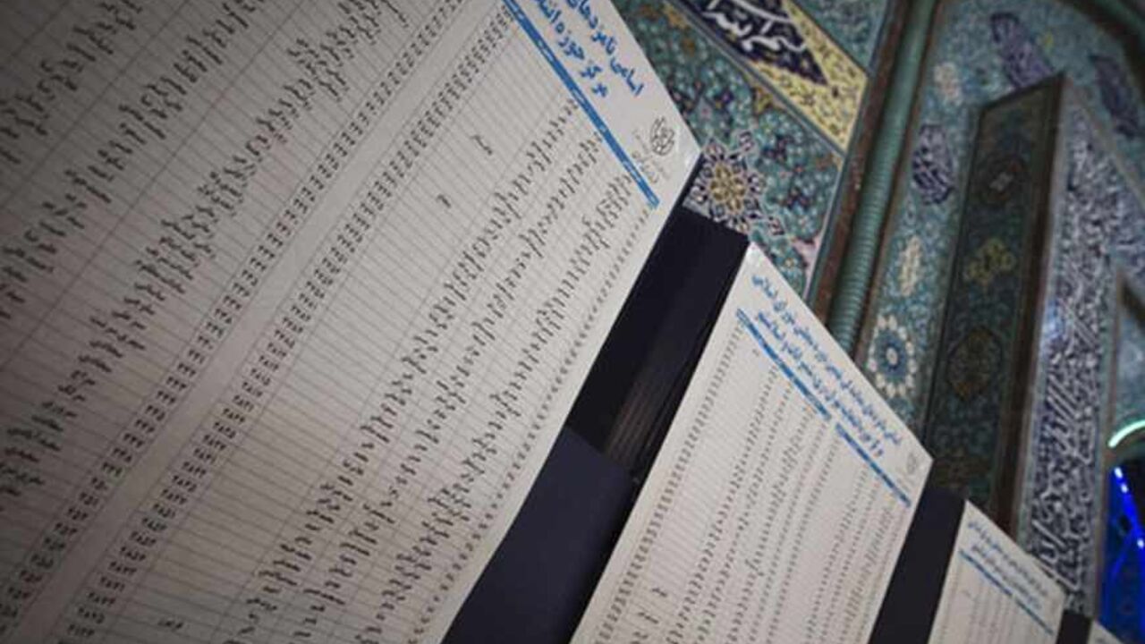 IRAN-ELECTION/ EDITORS' NOTE: Reuters and other foreign media are subject to Iranian restrictions on leaving the office to report, film or take pictures in Tehran.
Name lists of parliamentary election candidates are seen on polling booths at a mosque, used as a polling station, in central Tehran March 2, 2012. Iranians voted on Friday in a parliamentary election which is expected to reinforce the power of the clerical establishment of Supreme Leader Ayatollah Ali Khamenei over hardline political rivals led by President M