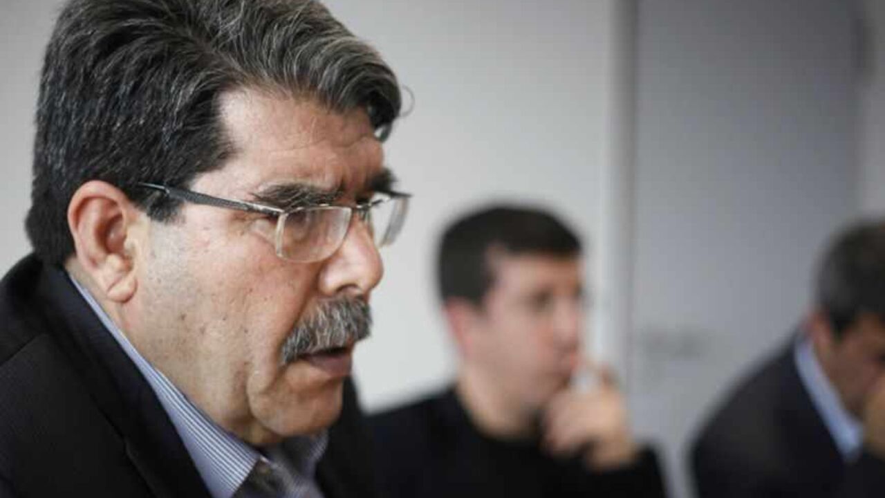 Saleh Muslim, head of the Kurdish Democratic Union Party (PYD), is seen during a Reuters interview in Berlin Saleh Muslim, head of the Kurdish Democratic Union Party (PYD), is seen during a Reuters interview in Berlin April 18, 2013. Bombings of Kurdish areas in Syria suggest that Syrian Kurds, long detached from the revolt against President Bashar al-Assad, are increasingly being targeted by his forces after they struck deals with rebels fighting to topple him, Muslim said. To match Interview SYRIA-CRISIS/KURDS REUTERS/Wolfgang Rattay (GERMANY - Tags: POLITICS CIVIL UNREST PROFILE) - RTXYR77