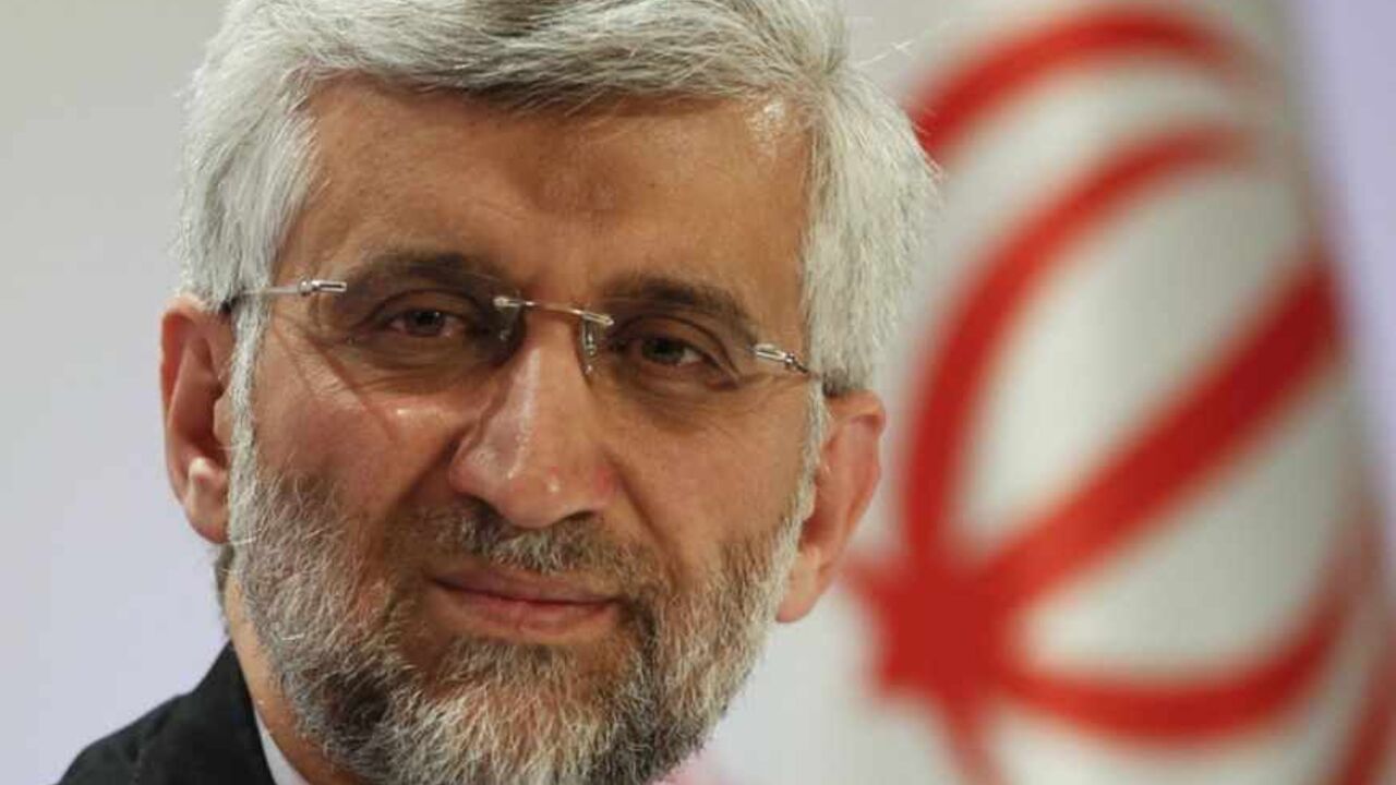 Iran's chief nuclear negotiator Jalili listens during a news conference in Almaty Iran's Supreme National Security Council Secretary and chief nuclear negotiator Saeed Jalili listens during a news conference in Almaty February 27, 2013. Iran said nuclear talks with world powers were a "positive step", after two days of negotiations that ended in Almaty on Wednesday. REUTERS/Shamil Zhumatov (KAZAKHSTAN - Tags: POLITICS ENERGY) - RTR3EC8O